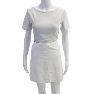 Nike Golf Womens Solid Four Pocket Mini Skort White Size 14